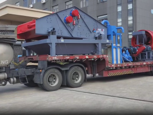 1845J一200洗砂脫水一體機(jī)、GT15*50滾筒篩發(fā)往湖北